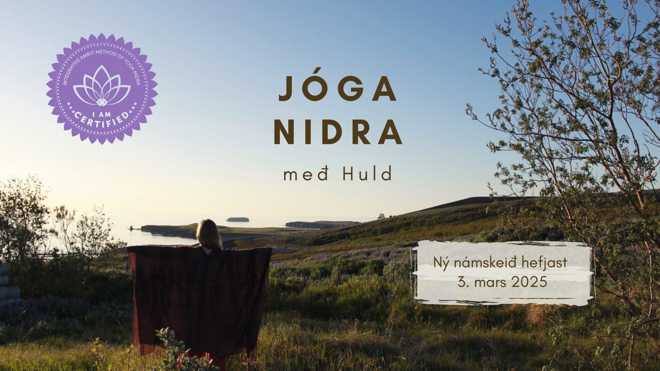 6 skipta Jóga Nidra námskeið – Ýdalir